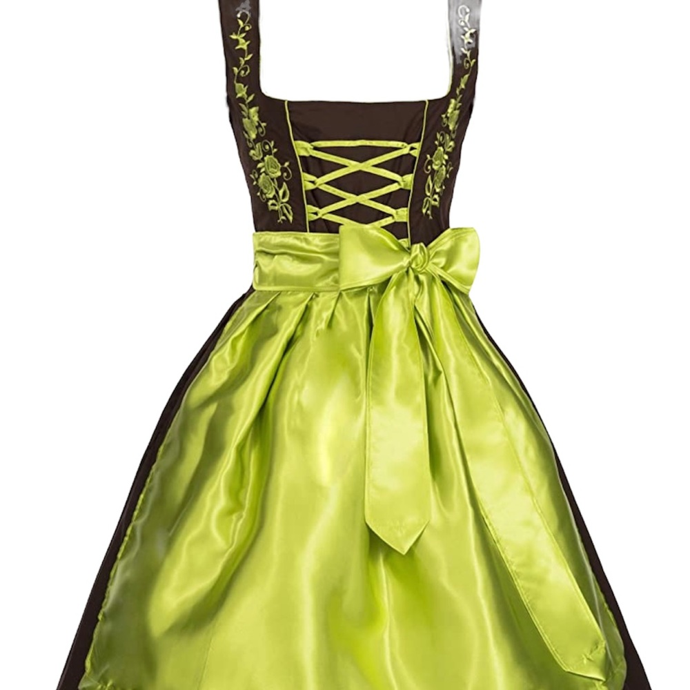 Gaudi 2 piece dirndl and apron. New without tag. Size 12 Oktoberfest.